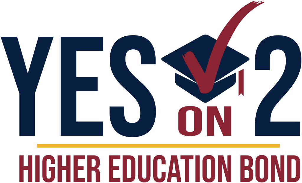 Vote Yes on 2 - Higher Education Bond Logo